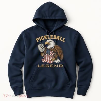 Eagle Paddleball Lover Usa Eagle American Pickleball Player Hoodie