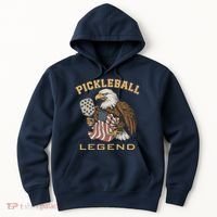 Eagle Paddleball Lover Usa Eagle American Pickleball Player Hoodie thumb 0