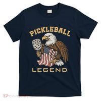 Eagle Paddleball Lover Usa Eagle American Pickleball Player T-Shirt thumb 0