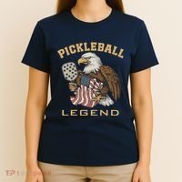 Eagle Paddleball Lover Usa Eagle American Pickleball Player T-Shirt thumb 4
