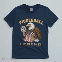 Eagle Paddleball Lover Usa Eagle American Pickleball Player T-Shirt thumb 5