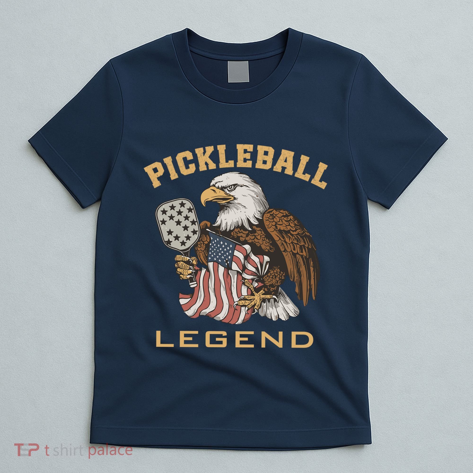 Eagle Paddleball Lover Usa Eagle American Pickleball Player T-Shirt