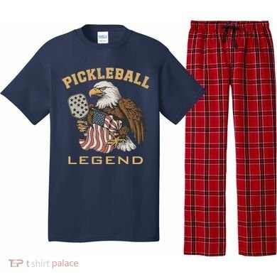Eagle Paddleball Lover Usa Eagle American Pickleball Player Pajama Set