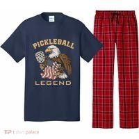 Eagle Paddleball Lover Usa Eagle American Pickleball Player Pajama Set thumb 0