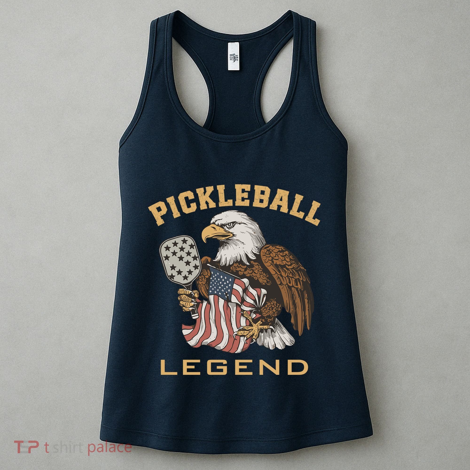 Eagle Paddleball Lover Usa Eagle American Pickleball Player Women's Tank Top