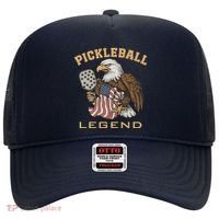 Eagle Paddleball Lover Usa Eagle American Pickleball Player Hat thumb 0