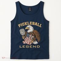 Eagle Paddleball Lover Usa Eagle American Pickleball Player Tank Top thumb 2