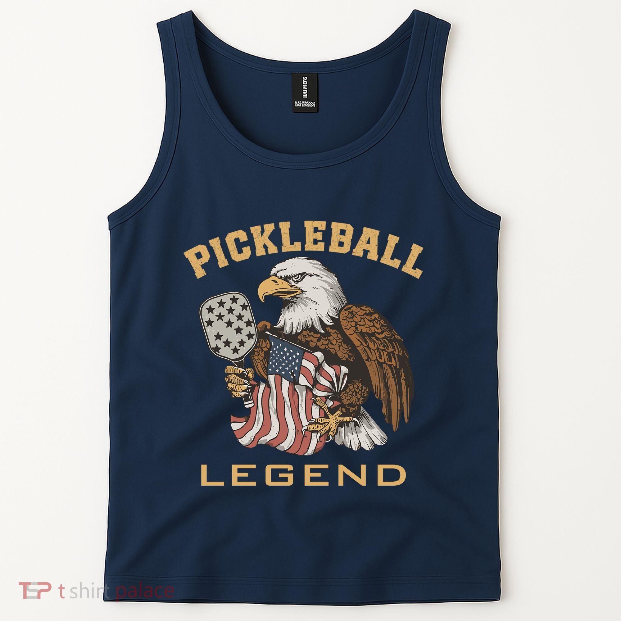 Eagle Paddleball Lover Usa Eagle American Pickleball Player Tank Top