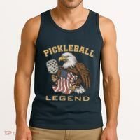 Eagle Paddleball Lover Usa Eagle American Pickleball Player Tank Top thumb 3