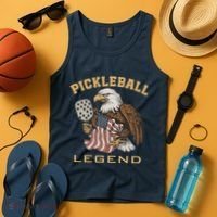 Eagle Paddleball Lover Usa Eagle American Pickleball Player Tank Top thumb 4