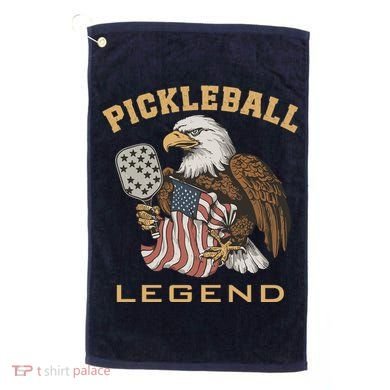 Eagle Paddleball Lover Usa Eagle American Pickleball Player Golf Towel