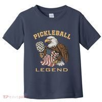 Eagle Paddleball Lover Usa Eagle American Pickleball Player Toddler T-Shirt thumb 0