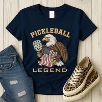 Eagle Paddleball Lover Usa Eagle American Pickleball Player Women's T-Shirt thumb 3