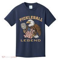 Eagle Paddleball Lover Usa Eagle American Pickleball Player Kids T-Shirt thumb 0