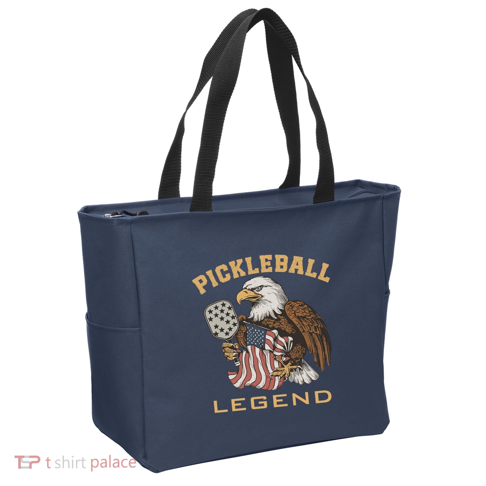 Eagle Paddleball Lover Usa Eagle American Pickleball Player Tote Bag