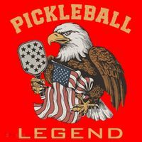 Eagle Paddleball Lover Usa Eagle American Pickleball Player Santa Hat thumb 1