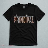 Elementary Principal Leopard Appreciation For Women For Work T-Shirt thumb 5
