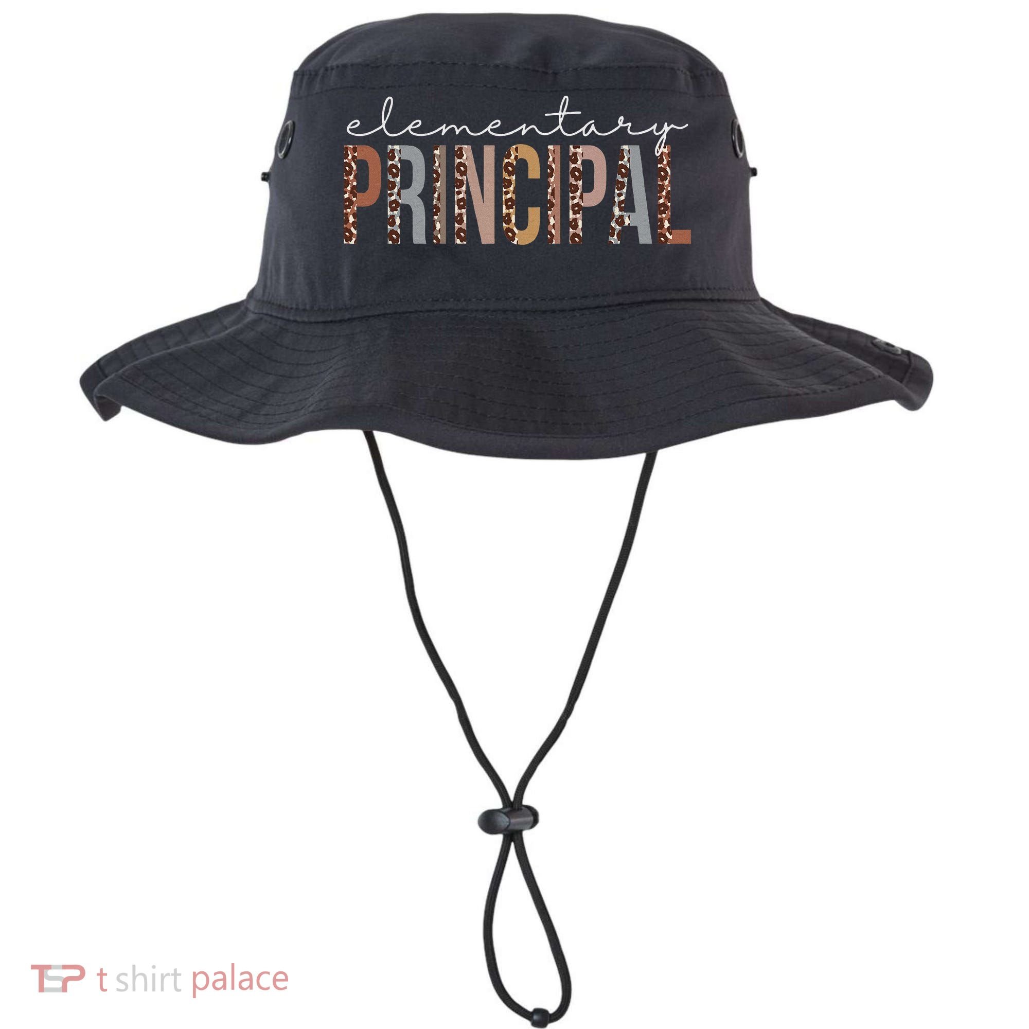 Elementary Principal Leopard Appreciation For Women For Work Bucket Hat