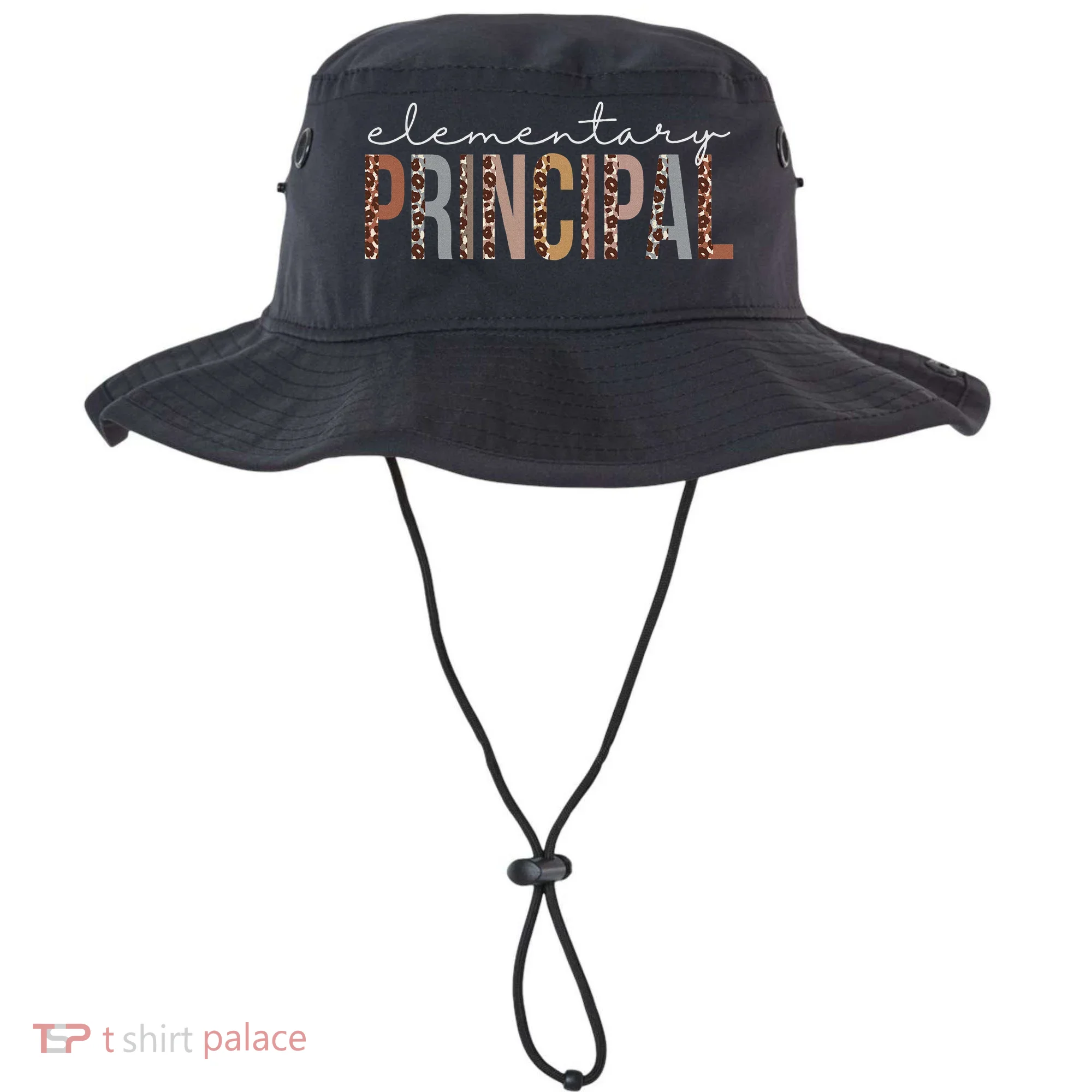 Elementary Principal Leopard Appreciation For Women For Work Bucket Hat
