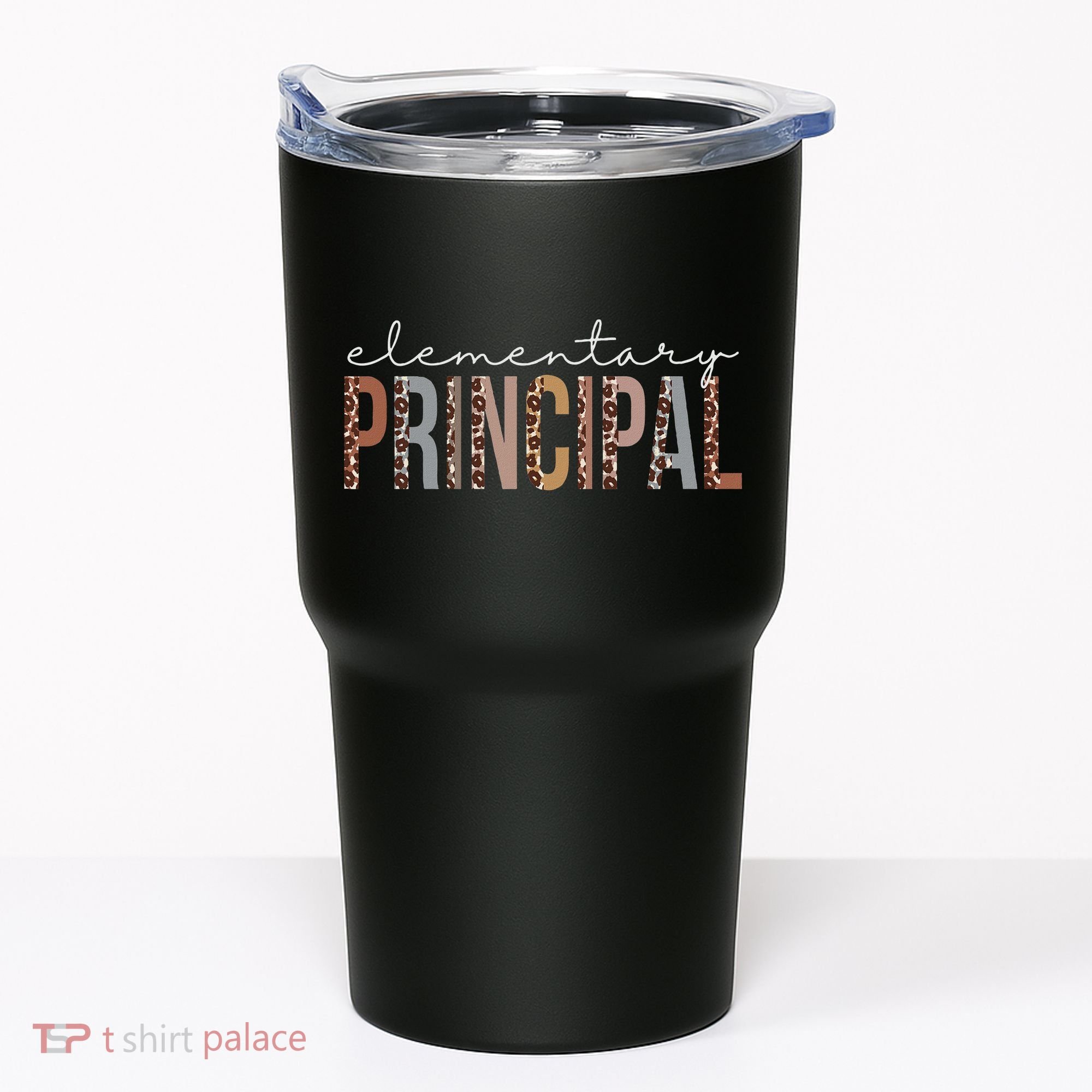 Elementary Principal Leopard Appreciation For Women For Work Tumbler