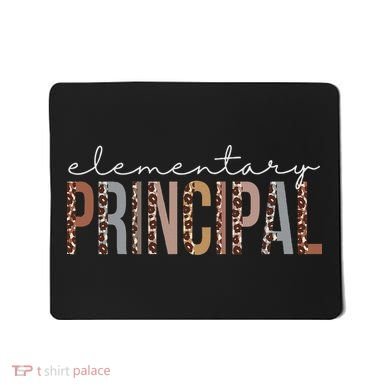 Elementary Principal Leopard Appreciation For Women For Work Mousepad