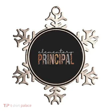 Elementary Principal Leopard Appreciation For Women For Work Ornament