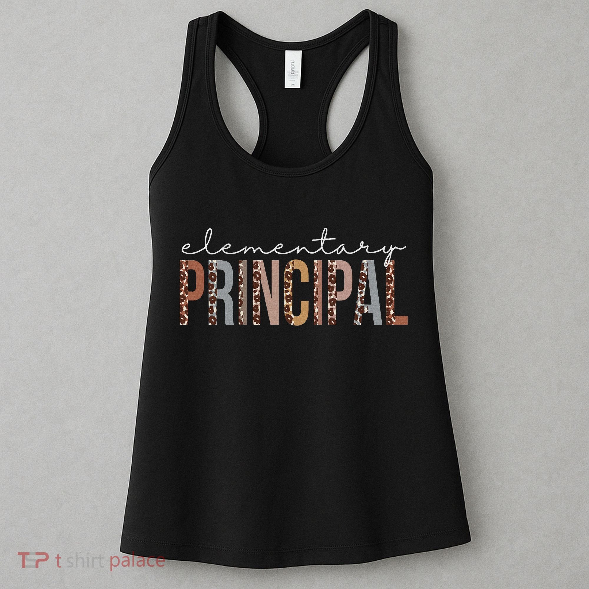 Elementary Principal Leopard Appreciation For Women For Work Women's Tank Top