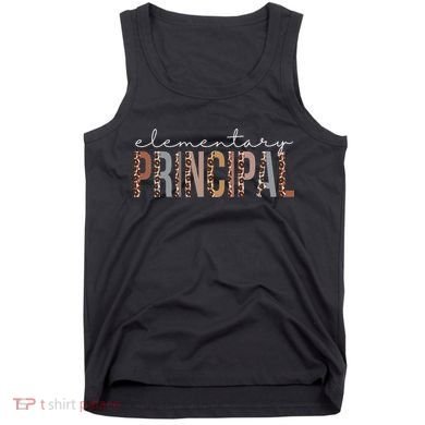 Elementary Principal Leopard Appreciation For Women For Work Tank Top