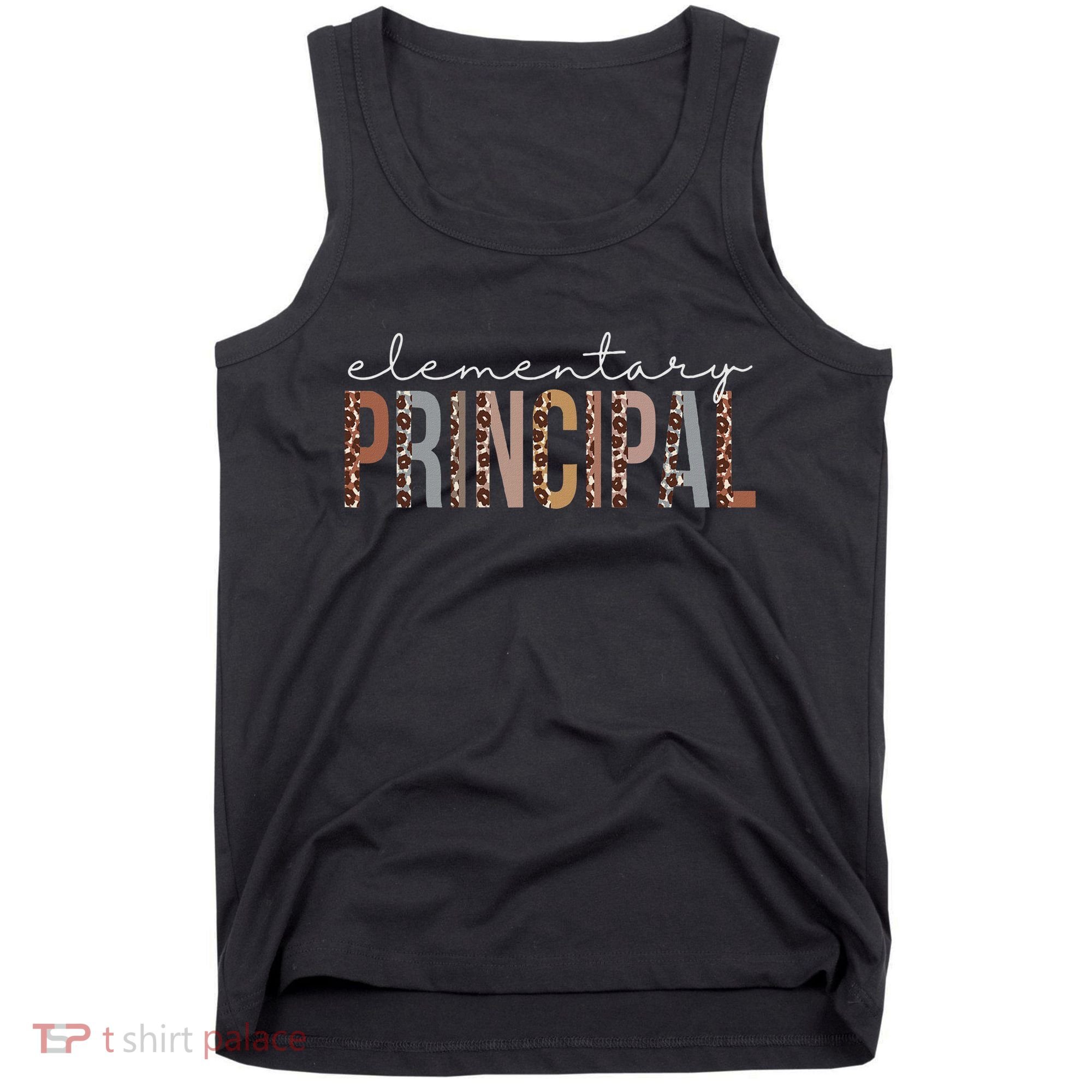 Elementary Principal Leopard Appreciation For Women For Work Tank Top
