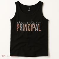 Elementary Principal Leopard Appreciation For Women For Work Tank Top thumb 2