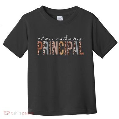 Elementary Principal Leopard Appreciation For Women For Work Toddler T-Shirt