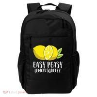 Easy Peasy Lemon Squeezy Lemonade Lemons Great Gift Backpack thumb 0
