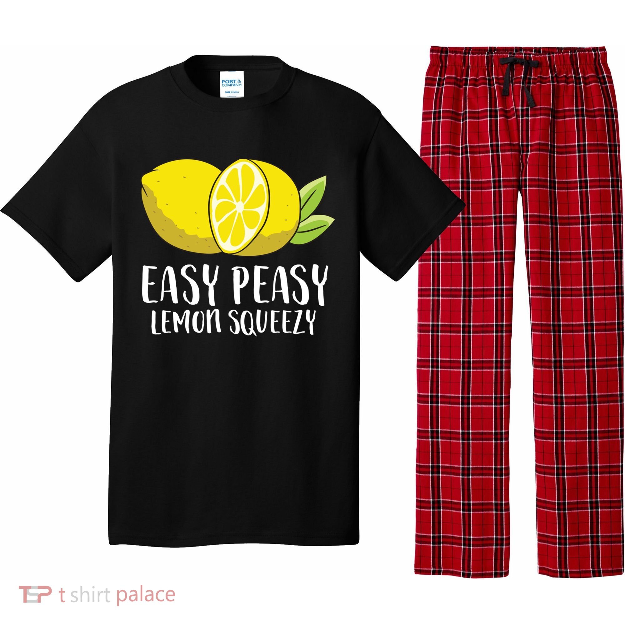 Easy Peasy Lemon Squeezy Lemonade Lemons Great Gift Pajama Set