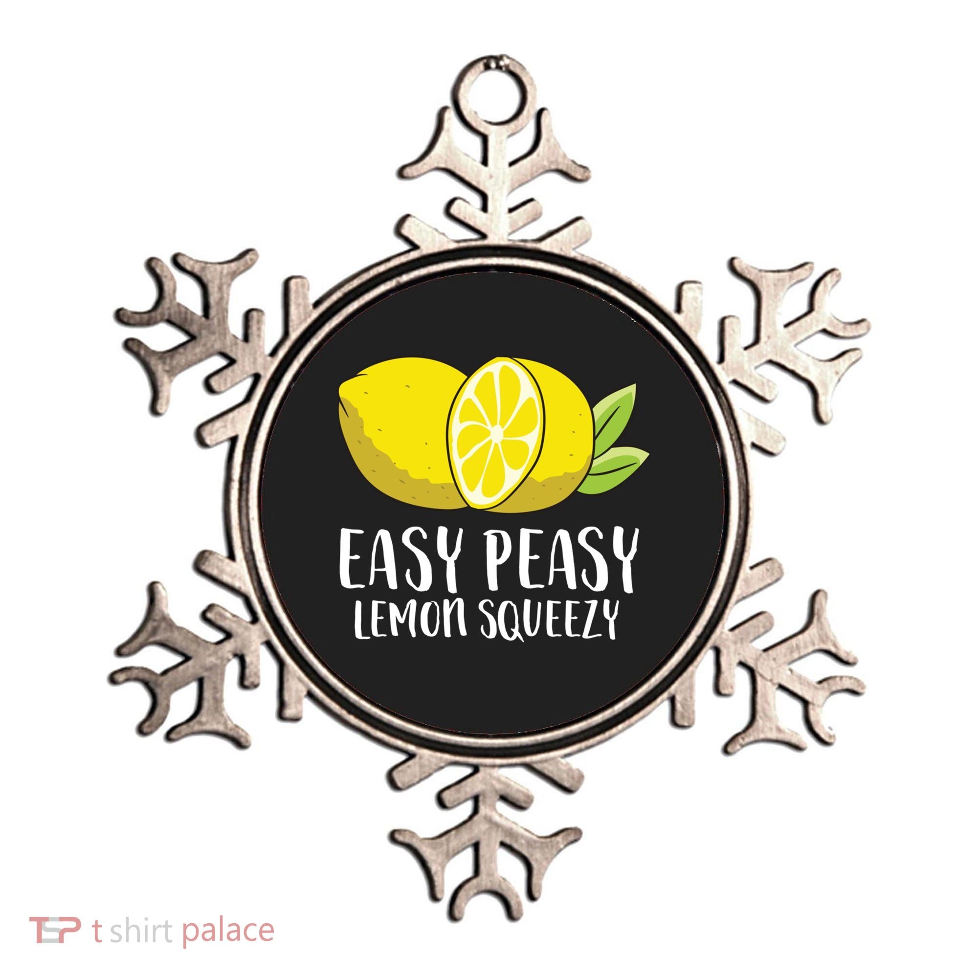Easy Peasy Lemon Squeezy Lemonade Lemons Great Gift Ornament