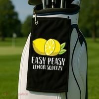 Easy Peasy Lemon Squeezy Lemonade Lemons Great Gift Golf Towel thumb 2