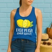 Easy Peasy Lemon Squeezy Lemonade Lemons Great Gift Women's Tank Top thumb 2