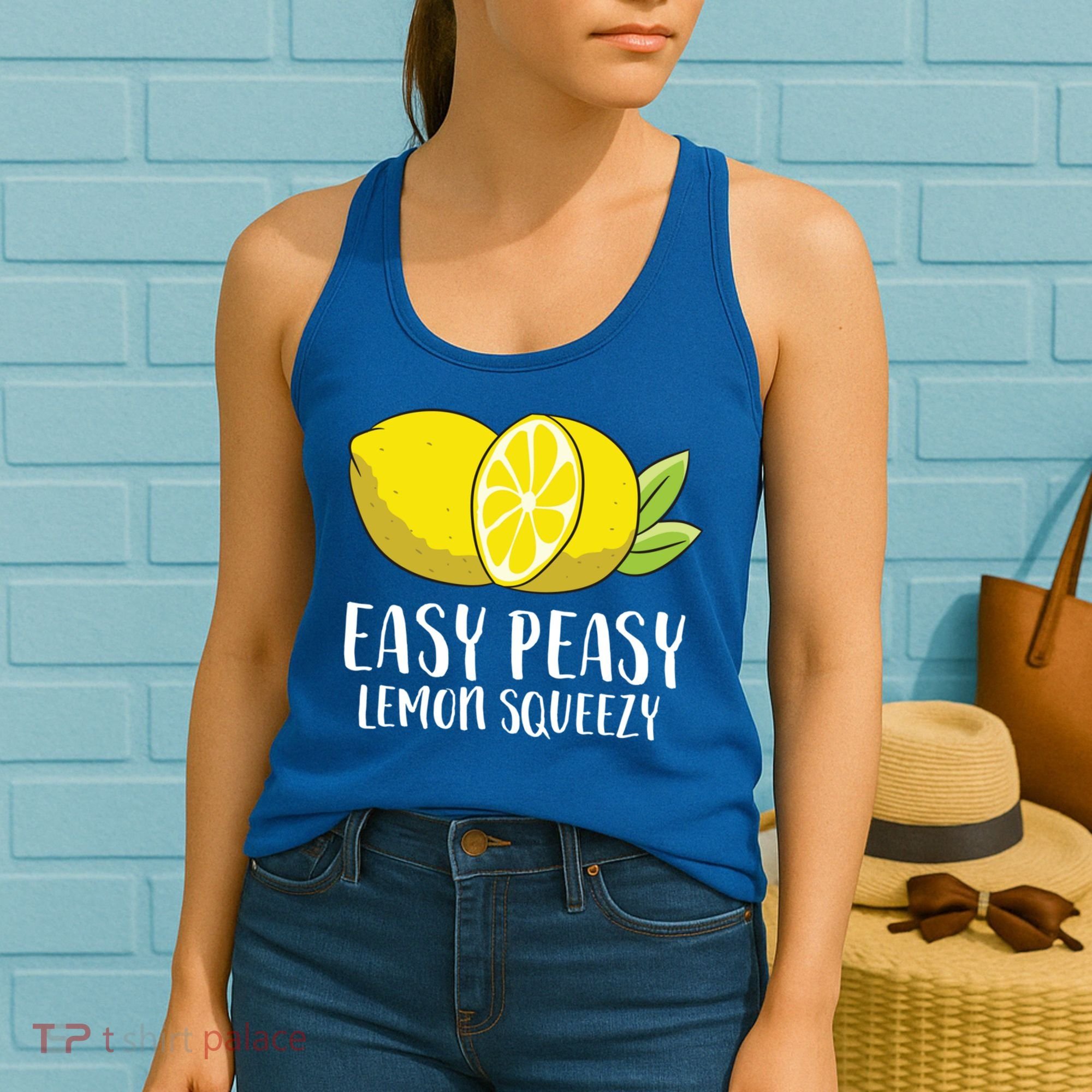 Easy Peasy Lemon Squeezy Lemonade Lemons Great Gift Women's Tank Top