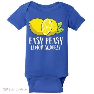 Easy Peasy Lemon Squeezy Lemonade Lemons Great Gift Baby Bodysuit