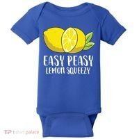 Easy Peasy Lemon Squeezy Lemonade Lemons Great Gift Baby Bodysuit thumb 0
