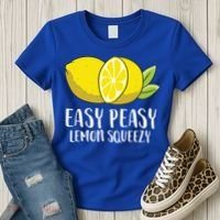 Easy Peasy Lemon Squeezy Lemonade Lemons Great Gift Women's T-Shirt thumb 3