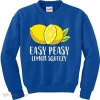Easy Peasy Lemon Squeezy Lemonade Lemons Great Gift Kids Sweatshirt thumb 0