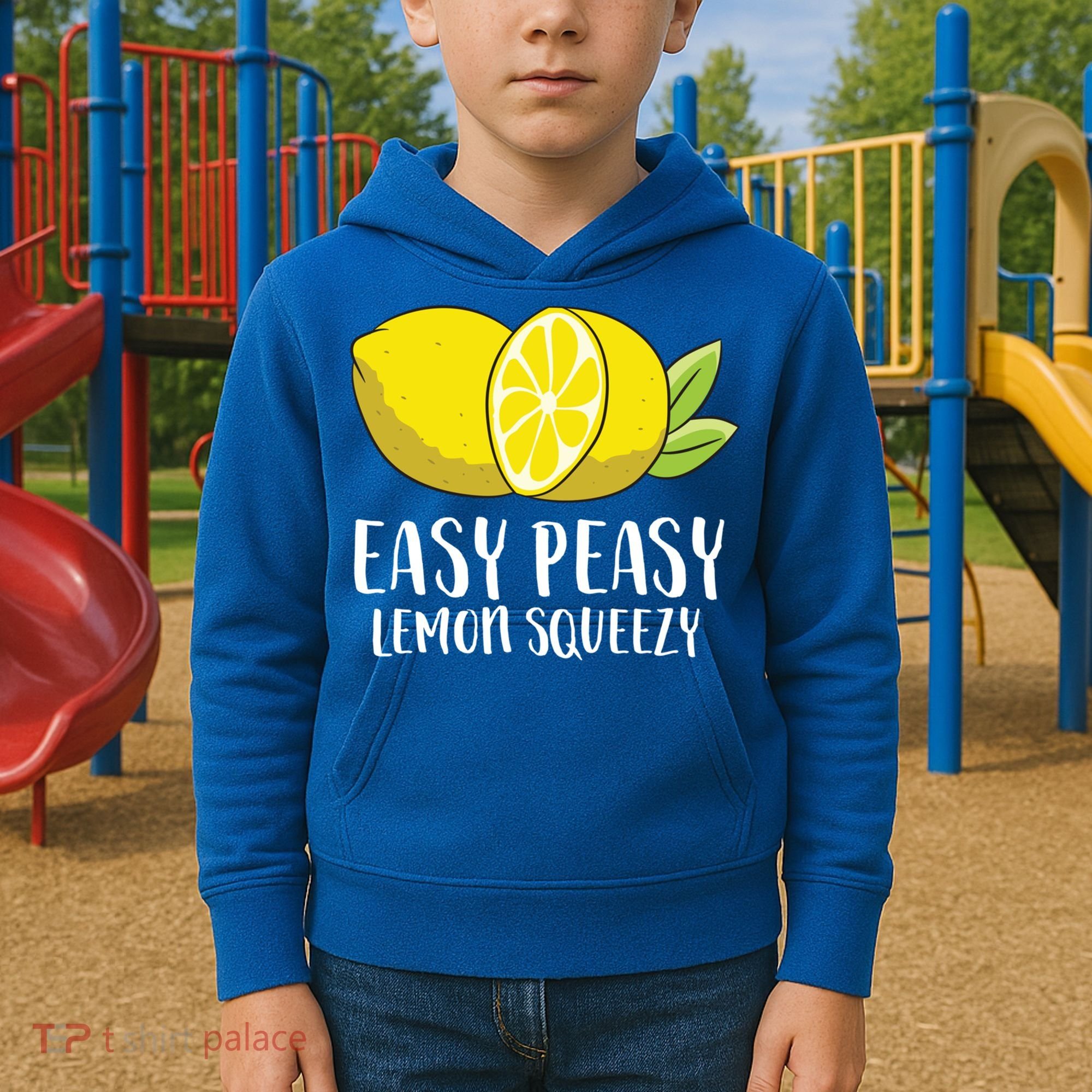 Easy Peasy Lemon Squeezy Lemonade Lemons Great Gift Kids Hoodie