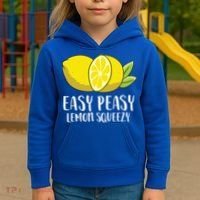Easy Peasy Lemon Squeezy Lemonade Lemons Great Gift Kids Hoodie thumb 3