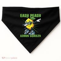 Easy Peasy Lemon Squeezy Lemon Stand Lemonade Crew USA-Made Doggie Bandana thumb 0