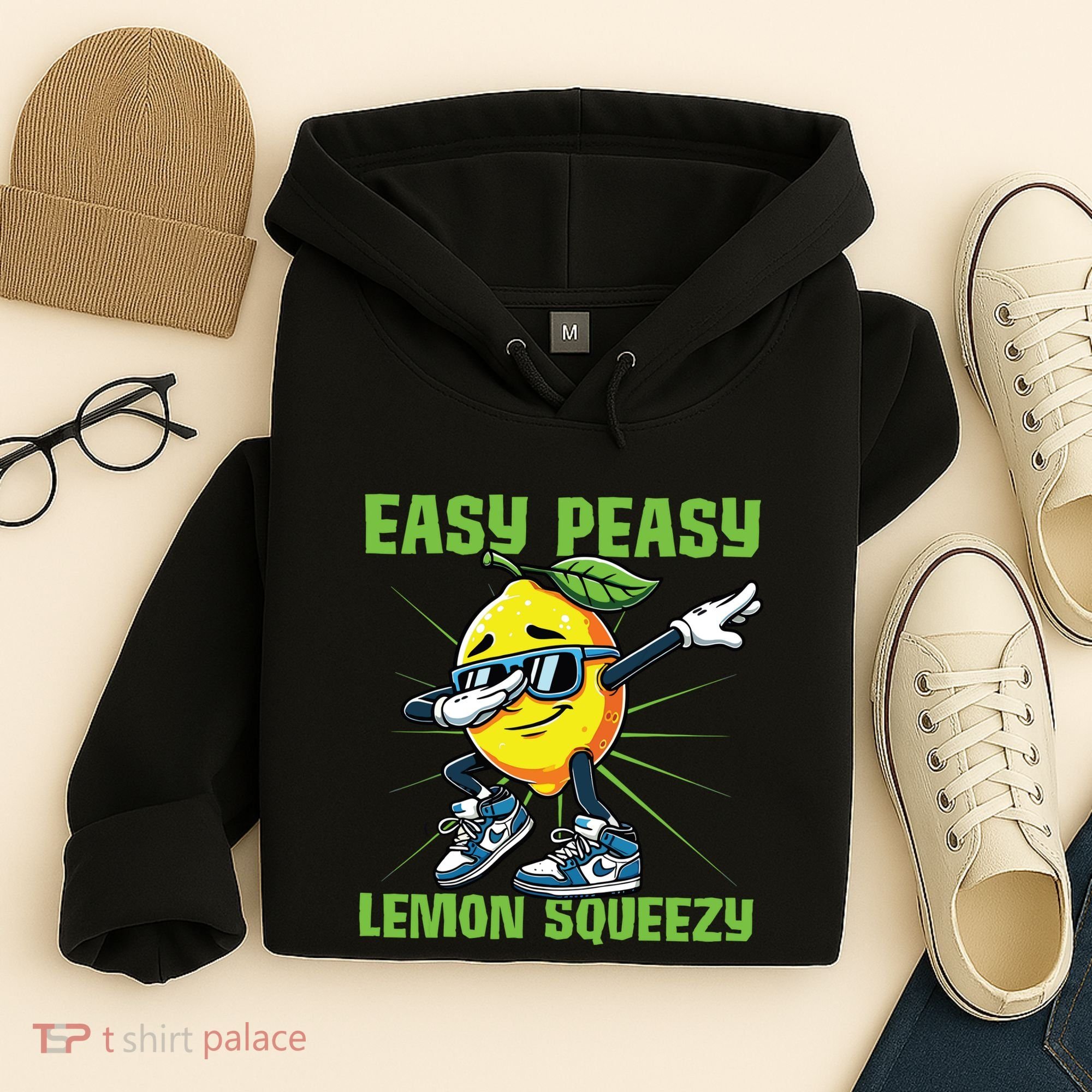 Easy Peasy Lemon Squeezy Lemon Stand Lemonade Crew Hoodie