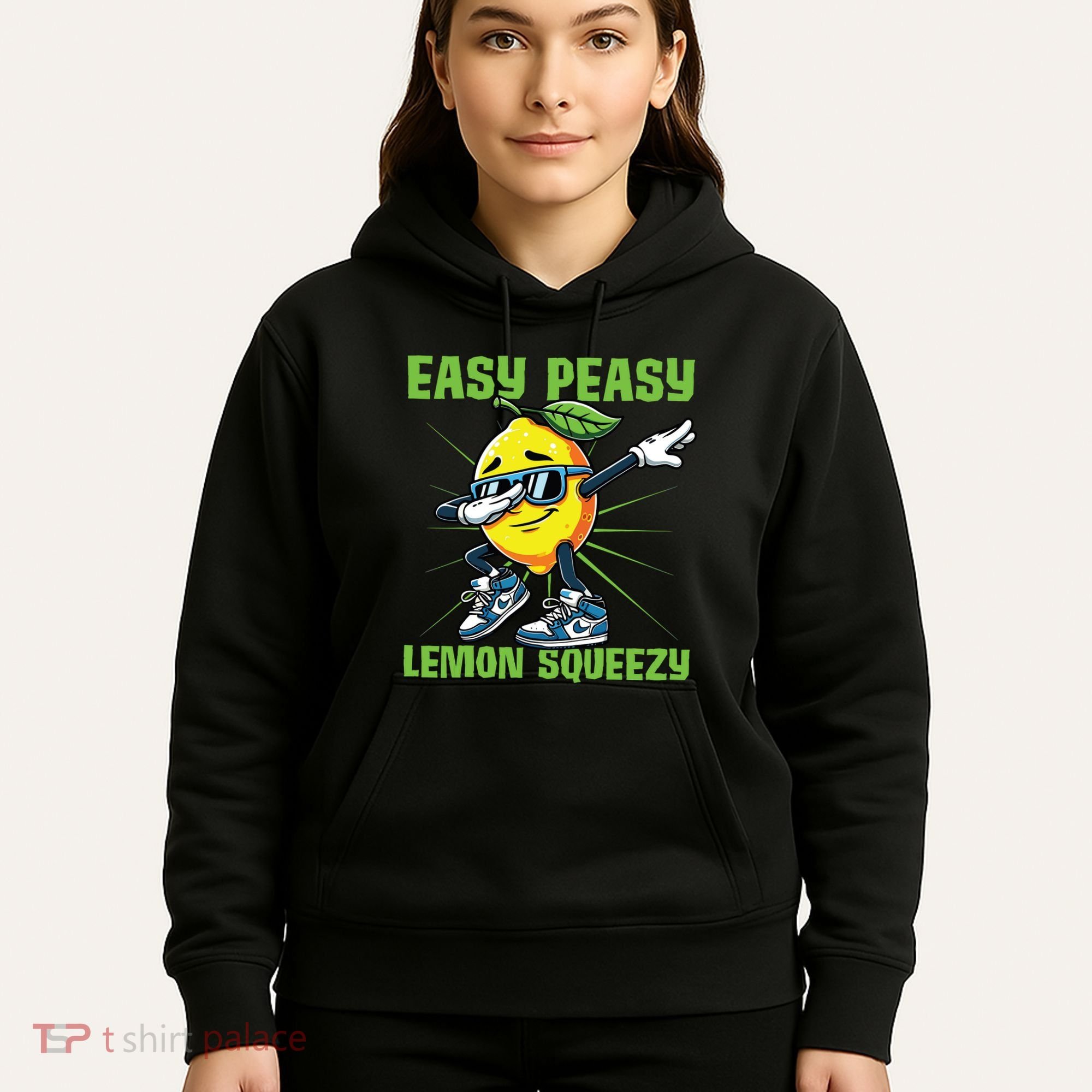 Easy Peasy Lemon Squeezy Lemon Stand Lemonade Crew Hoodie