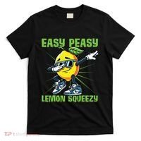 Easy Peasy Lemon Squeezy Lemon Stand Lemonade Crew T-Shirt thumb 0