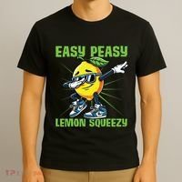 Easy Peasy Lemon Squeezy Lemon Stand Lemonade Crew T-Shirt thumb 3