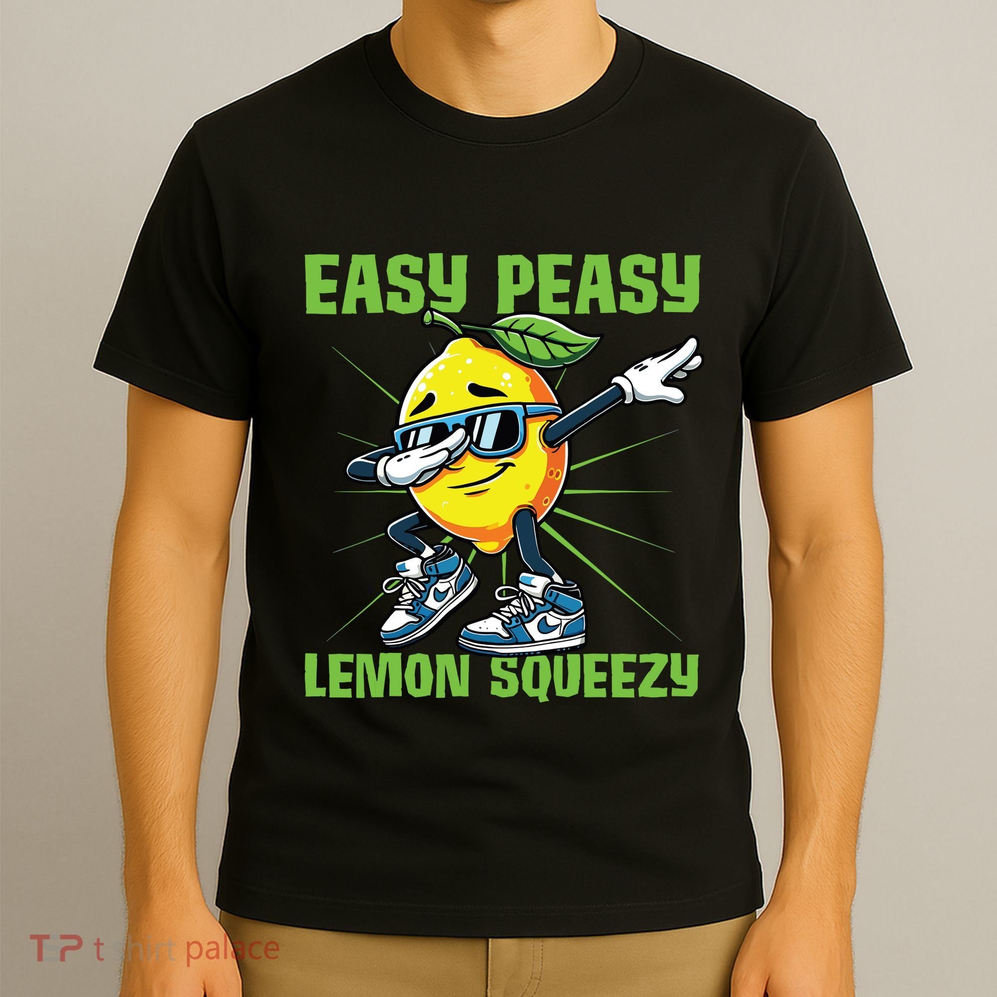 Easy Peasy Lemon Squeezy Lemon Stand Lemonade Crew T-Shirt
