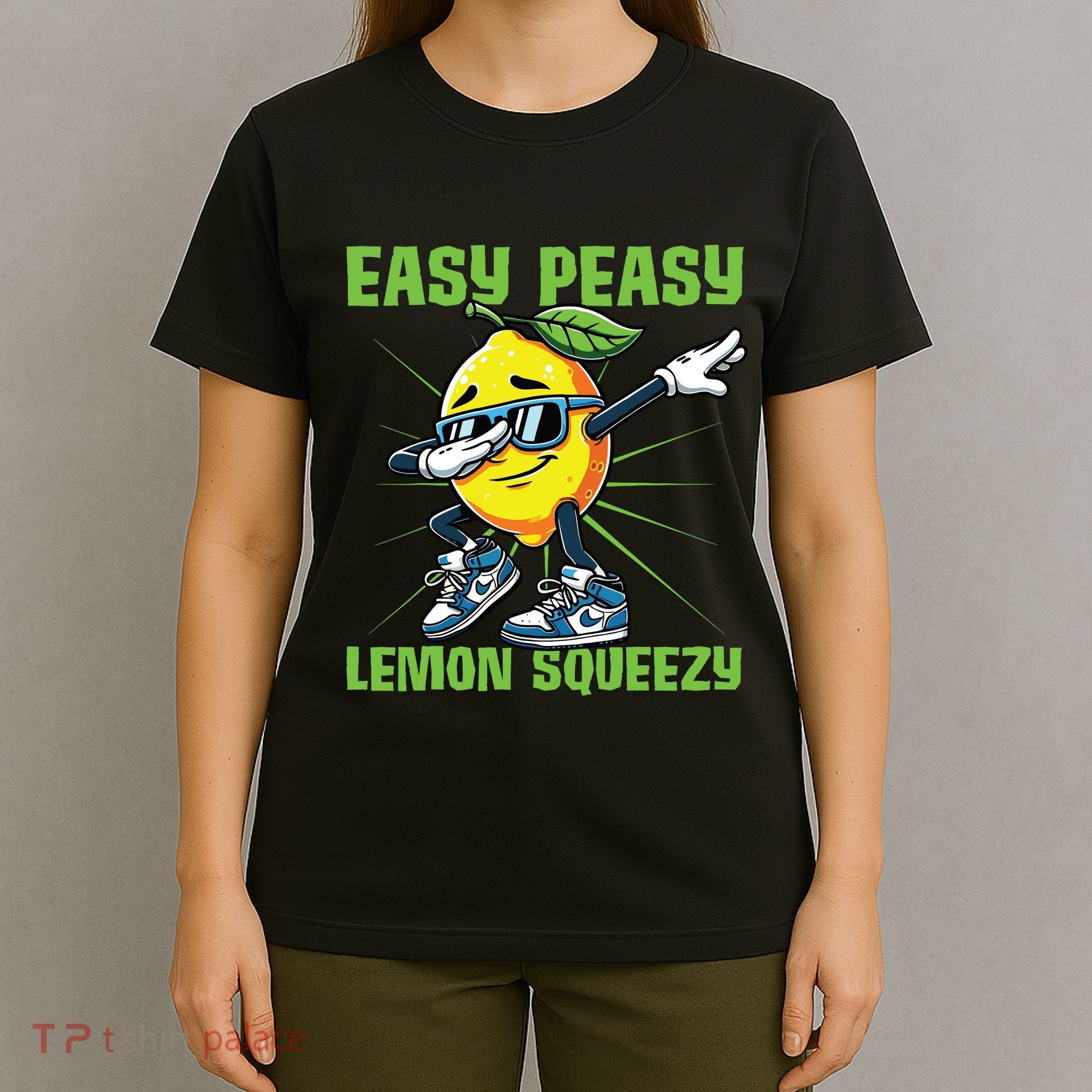 Easy Peasy Lemon Squeezy Lemon Stand Lemonade Crew T-Shirt